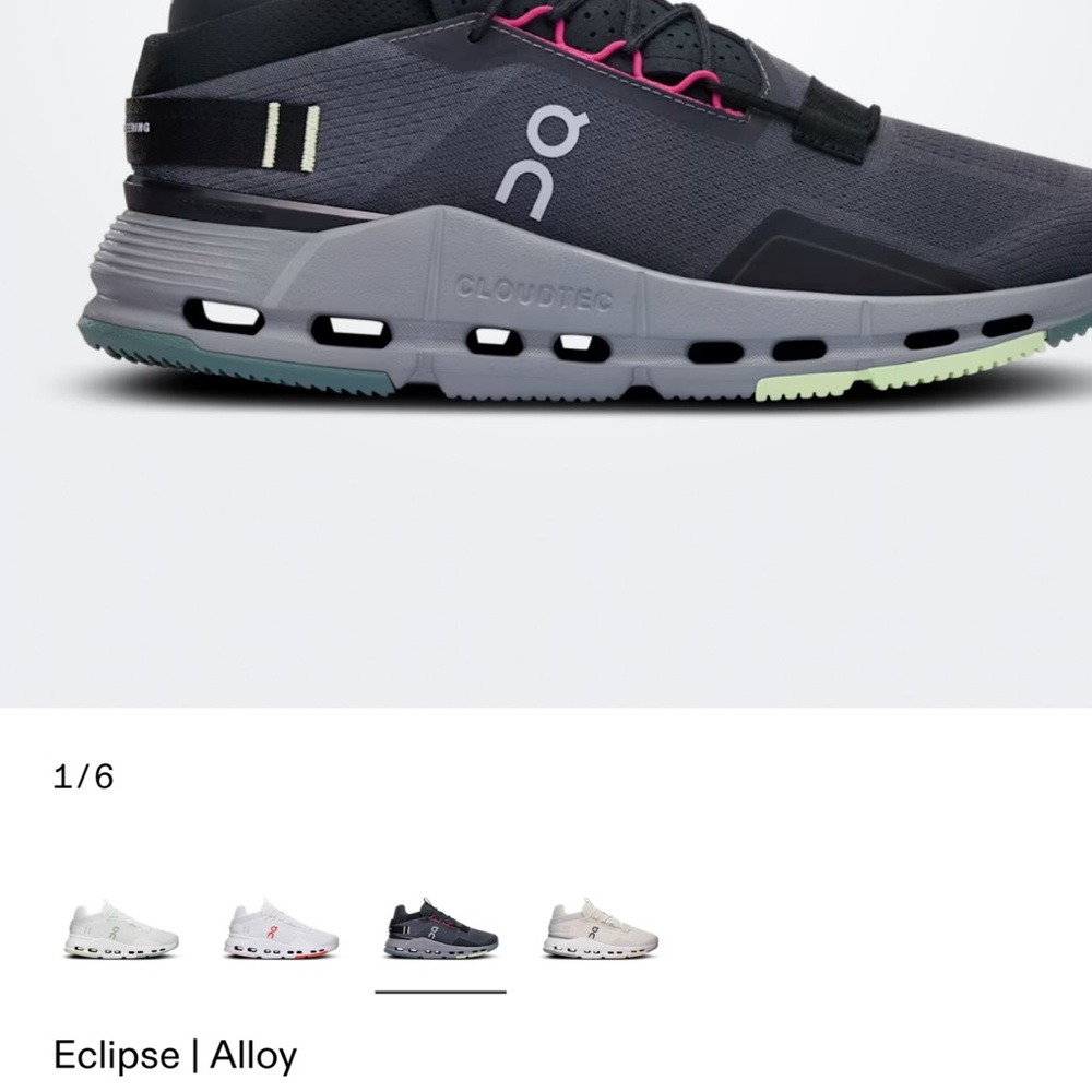 Womens On Cloudnova 2 Eclipse Alloy size 9.5